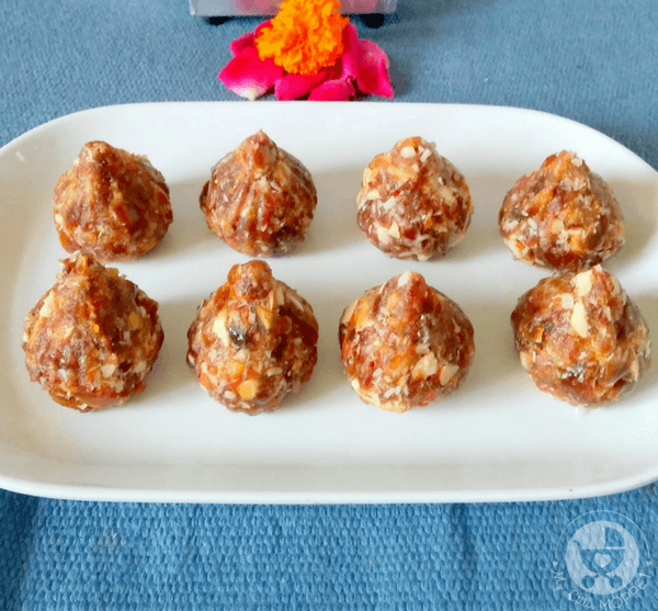 No Cook Dry Fruit Modak Recipe for Kids